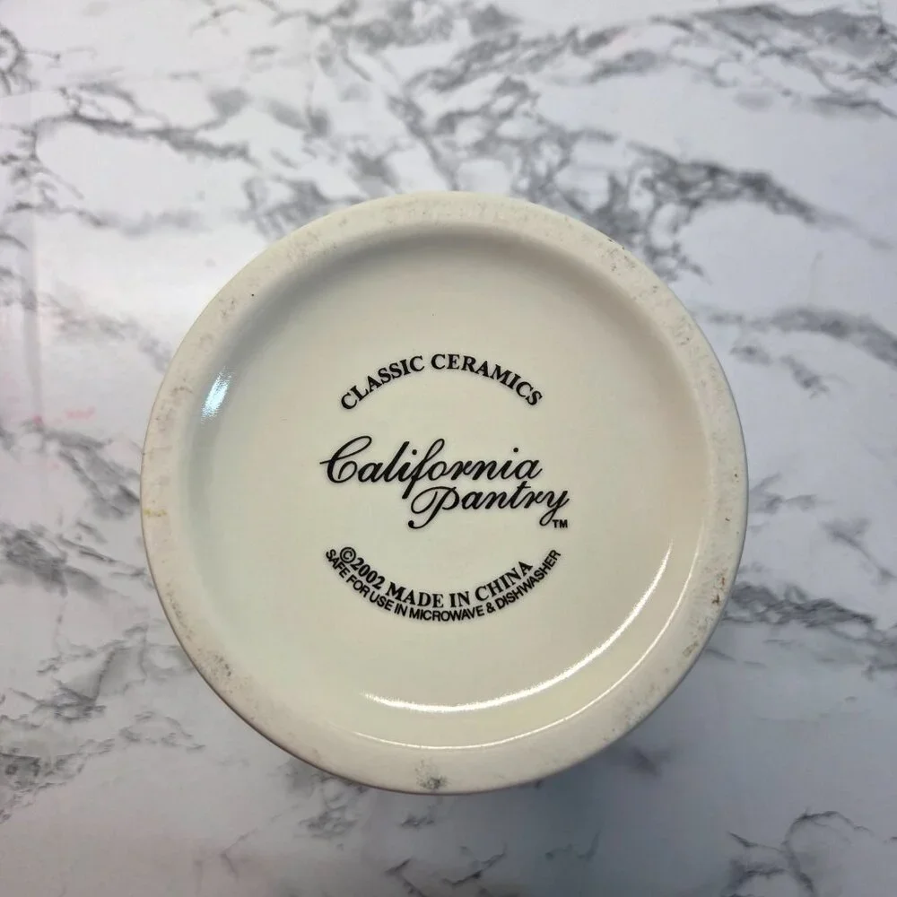 California Pantry Paris Cafe Classic Ceramic Utensil Holder Wine Chiller Cooler - Picture 7 of 9